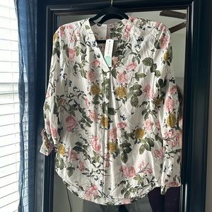 Brina & Em floral top girls XL